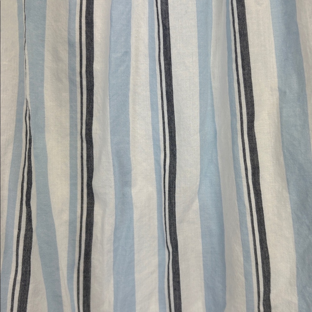 J Crew Tiered Blue, White, gray Striped  Skirt Size Large - Picture 5 of 9